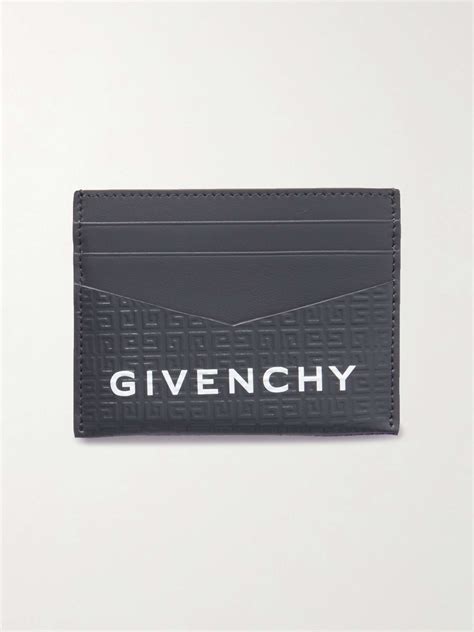 givenchy embossed leather cardholder|Card holder in Classic 4G leather in .